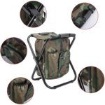 Caier Folding Stool Cooler Backpack Detail View