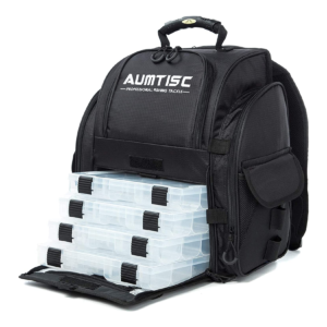 AUMTISC Fishing Tackle Backpack Front View