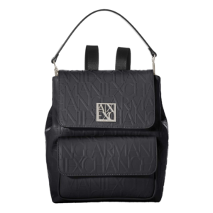 AX ARMANI EXCHANGE Womens All-over Logo Backpack Front View