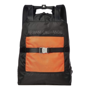 AX Armani Exchange ryggsäck med dragsko för män framifrån