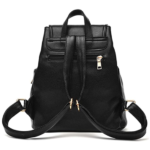 Aiseyi Womens PU Leather Backpack Back View