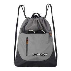 Amatory Gym Drawstring Backpack Front View