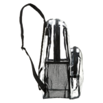 Amazon Basics Clear School Backpack Side View