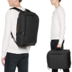 Amazon Basics Widok noszonego plecaka Slim Carry On