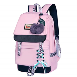 Asge Girls Casual Backpack Front View