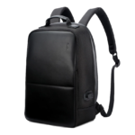 BOPAI Leather Anti-Theft Backpack Front View