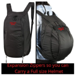 Badass Moto Folding Helmet Backpack Carry View