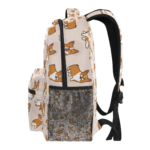 Baihuishop Cute Little Corgi Design Backpack Side View