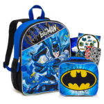 Batman Backpack with Lunchbox Set Front View