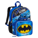 Batman Backpack with Lunchbox Set Front View 3