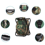 Bright Star Multifunction Fishing Backpack Chair Front Detail View