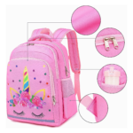 CAMTOP Girls Backpack with Lunch Box Front Detail View