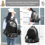 CHEIGHY Premium Space Capsule Cat Backpack Dimension View