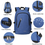 Cafele Anti-theft Laptop Backpack Exterior View
