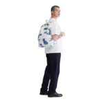 Calvin Klein Canvas Bleached Denim Backpack - When Worn