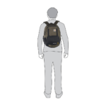 Carhartt Medium Pack + 3 Can Insulated Cooler Backpack - When Worn
