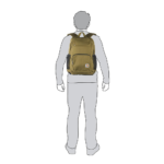 Carhartt Jednokomorowy plecak Rain Defender® 23 l — podczas noszenia