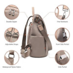 Charmore Anti-theft Womens Backpack Side View