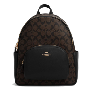 Coach Court Backpack In Signature Canvas Front View