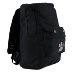 Demon Chest Cat Embroidery Canvas Backpack Side View