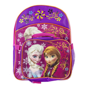 Disney Sac à dos La Reine des neiges avec boîte à lunch assortie Vue de face