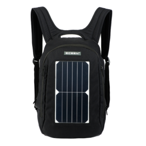 ECEEN Vue de face du sac à dos pour ordinateur portable à énergie solaire