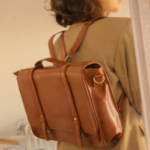 ECOSUSI Womens PU Bow Big Briefcase Carry View