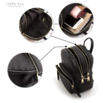 EMPERIA Klara Faux Leather Mini Backpack Interior View