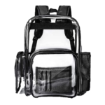 F-color Heavy Duty Clear Backpack Front View