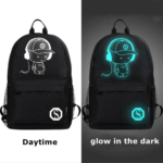FLYMEI Anime Luminous Backpack Day and Night View