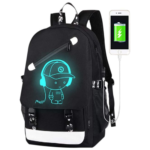 FLYMEI Luminous Laptop Backpack Front View
