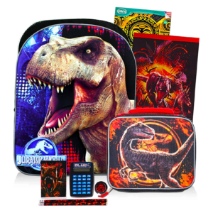 Fast Forward Jurassic World Backpack Set Front View