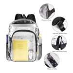 Fomaris Heavy Duty Clear Backpack Detail View