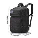 G4Free 40L Tactical Backpack Dimension View
