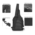 G4Free Outdoor Sling Backpack Back View