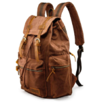 GEARONIC TM 21L Vintage Canvas Backpack Side View