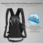 Ghosthorn Fishing Tackle Backpack Back View