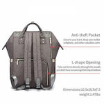 Halova Multi-function Diaper Bag Backpack Back View