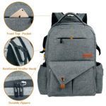 Hap Tim New Generation Diaper Bag Backpack Front Pocket View