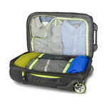 High Sierra AT8 Carry On Wheeled Duffel Upright Main Pocket View