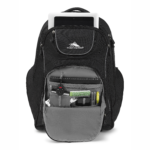 High Sierra Powerglide Wheeled Backpack Front Pocket View