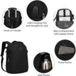 Hynes Eagle 63L 2in1 Travel Backpack Detail View