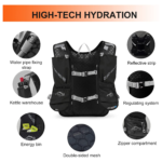 INOXTO Hydration Vest Backpack Back Detail View
