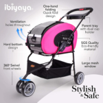 Ibiyaya 5 合 1 組合寵物背帶嬰兒車詳細視圖
