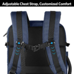 Inateck 40L Carry On Backpack Back View
