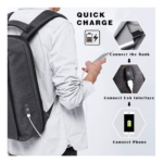 JUMO CYLY Anti-theft Backpack Side View