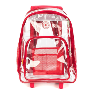 K-Cliffs Clear Rolling Backpack Front View