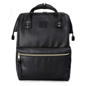 Kah&Kee Leather Laptop Backpack Front View
