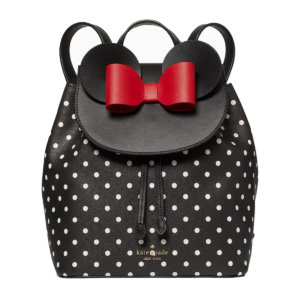 Kate Spade Disney Minnie Mouse Vista frontal da mochila de couro