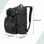 Kemimoto Motorcycle Backpack Dimension View